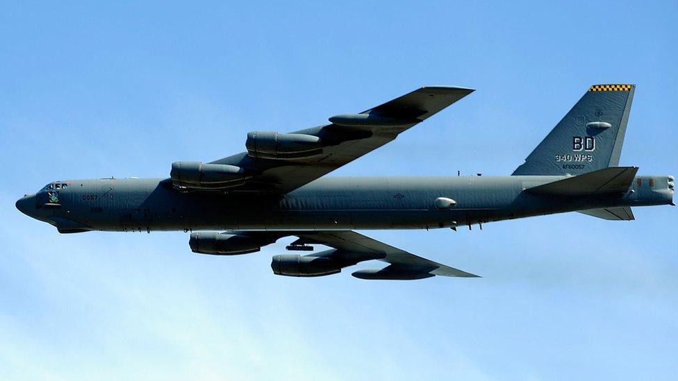 US B-52 bomber, file pic