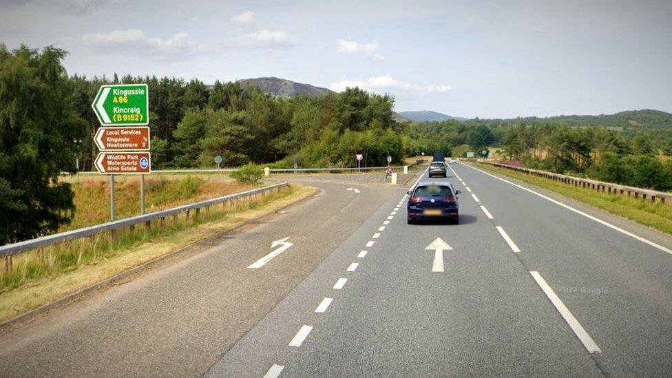 A9 near Kingussie