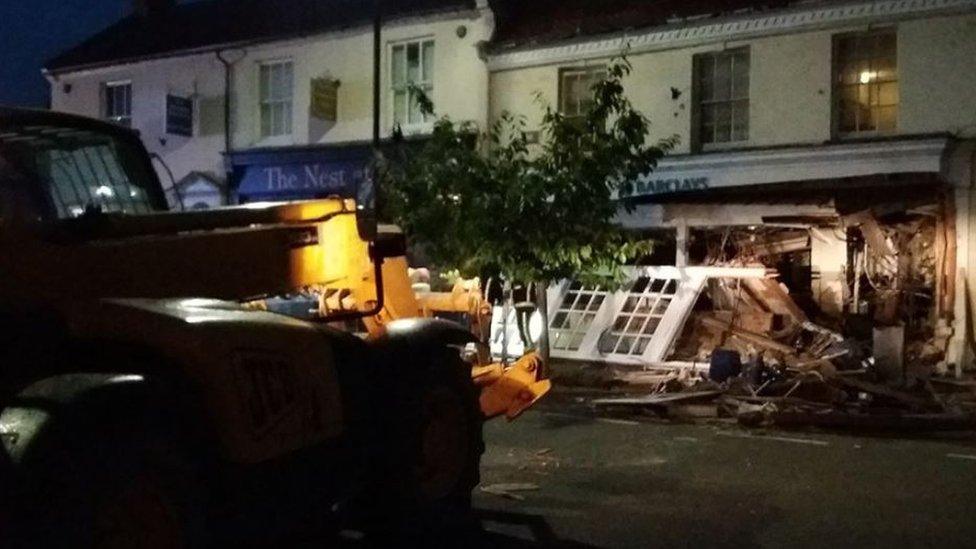 Scene of raid in Olney
