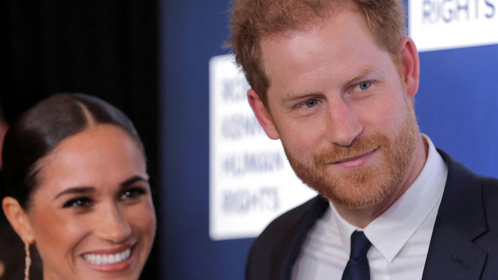 Prince Harry and Meghan in New York in December 2022