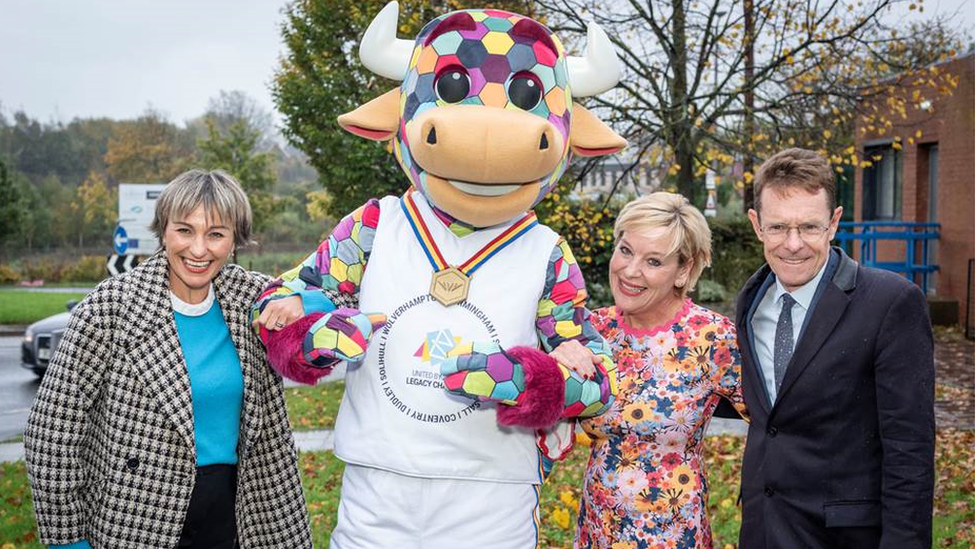 Andy Street and the Commonwealth Games mascot