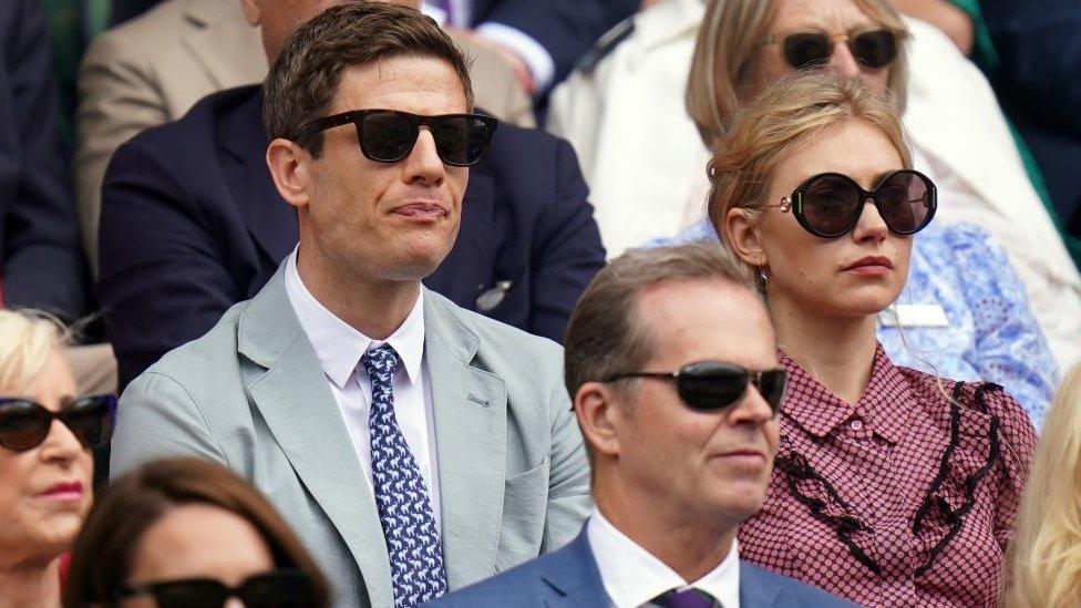 James Norton and Imogen Poots at Wimbledon