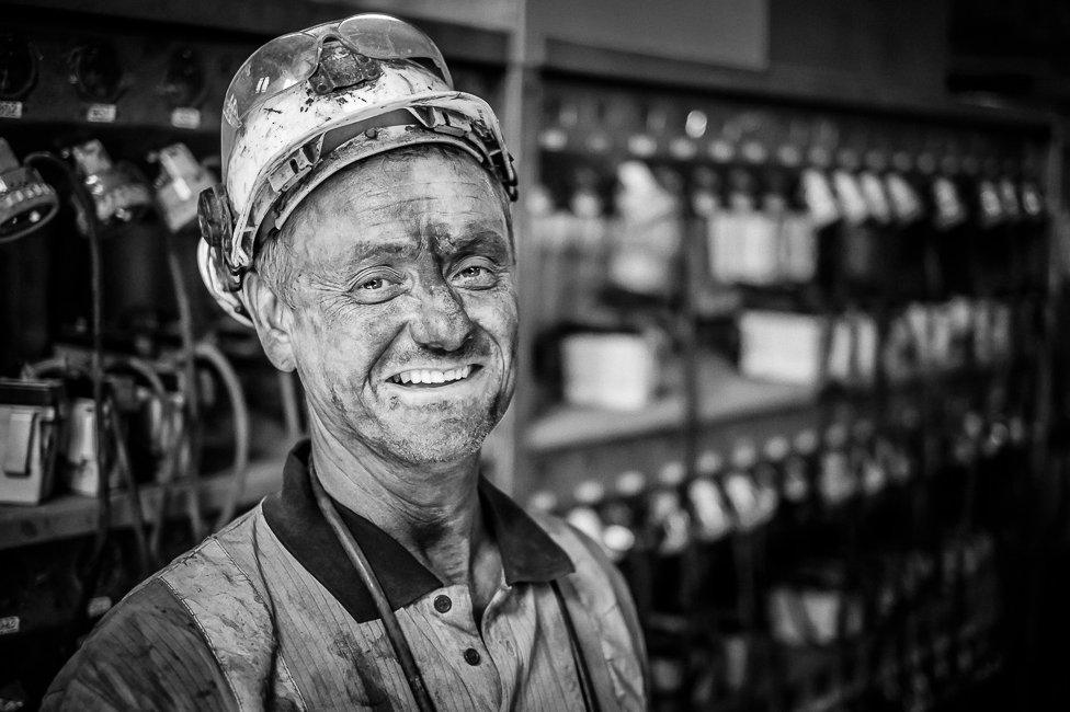 Portrait of a miner by Chris Upton