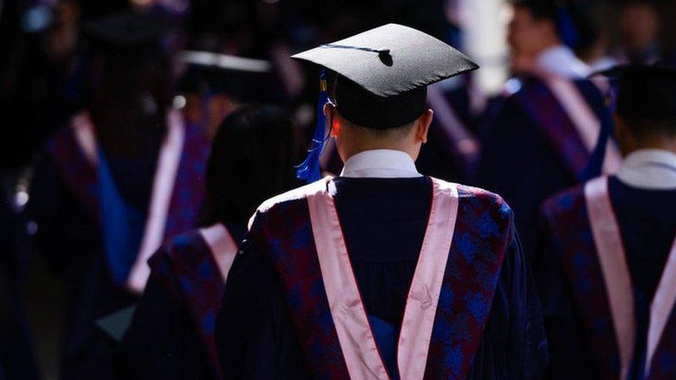 Graduation ceremony in Tsinghua University