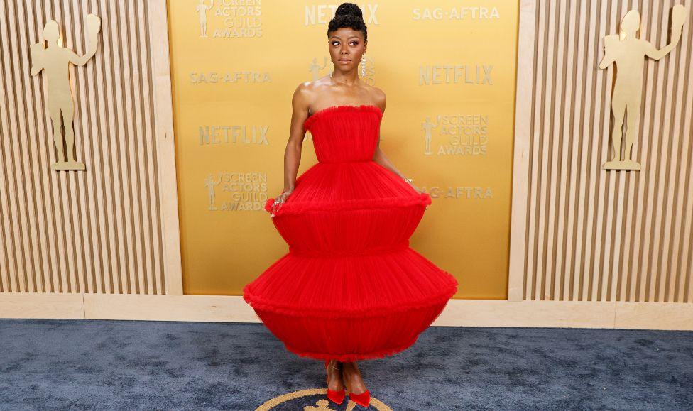 Danielle Deadwyler attends the 31st Annual Screen Actors Guild Awards at Shrine Auditorium and Expo Hall on February 23, 2025 in Los Angeles, California