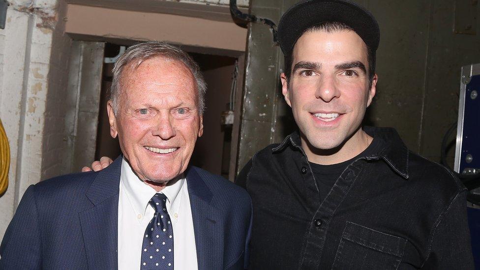 Tab Hunter and Zachary Quinto