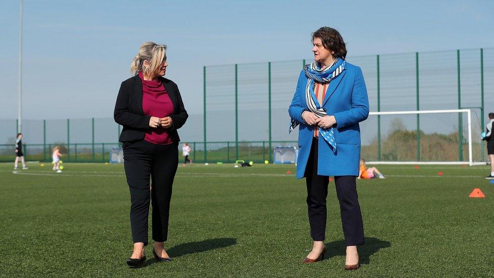 Michelle O'Neill and Arlene Foster