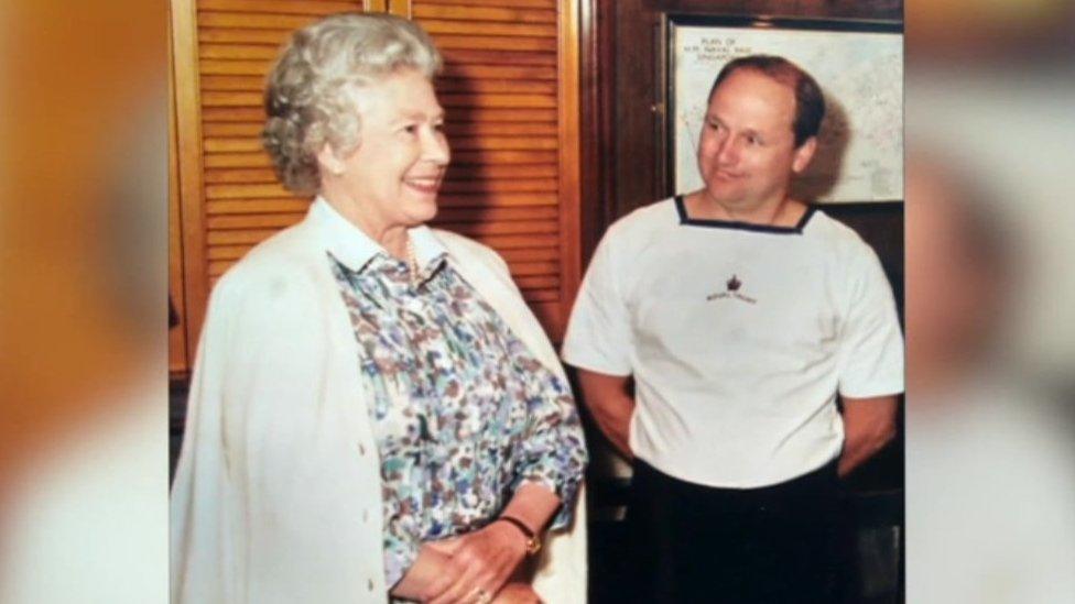 The Queen and Barry Spencer