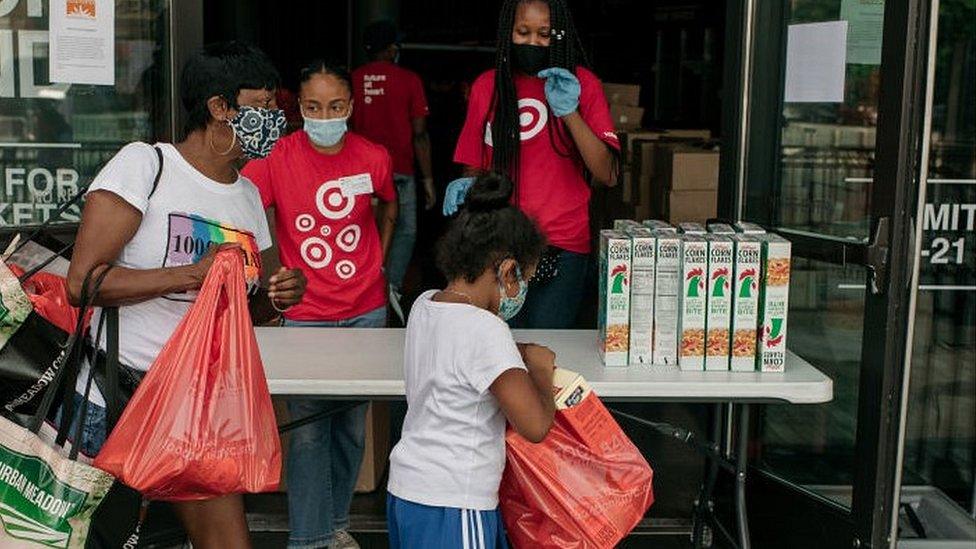 New York food bank, 30 Jul 20