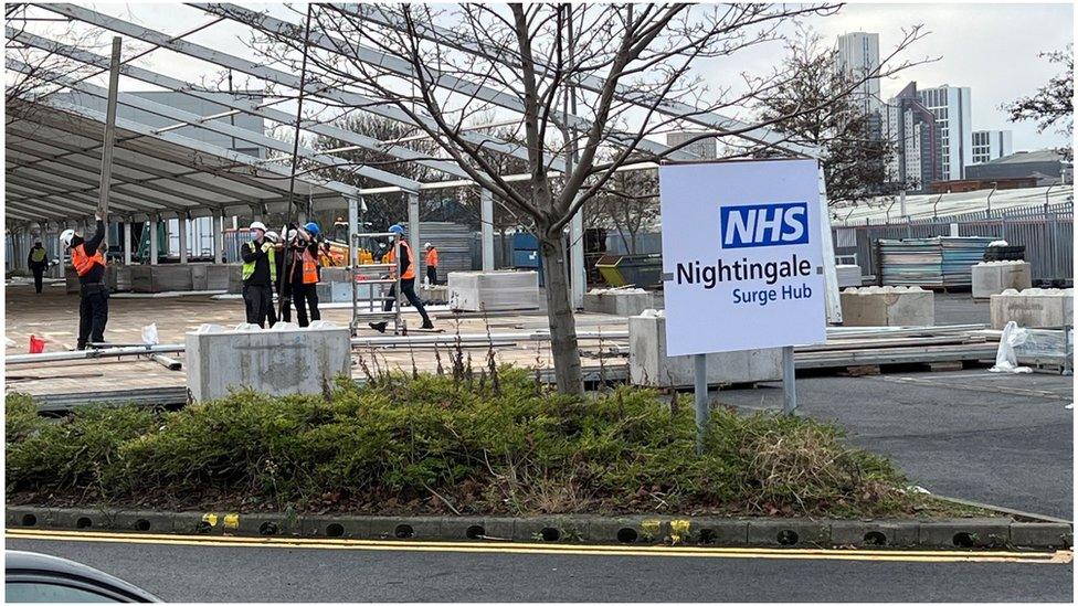 Creation of Nightingale Covid surge hub in Leeds