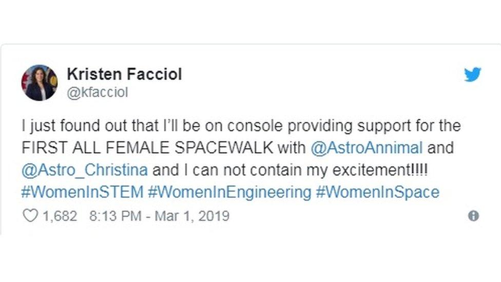 Kristen Facciol Tweet