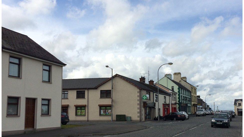 Crossmaglen street and row of houses