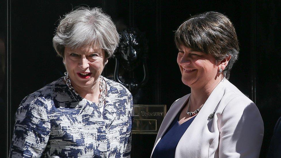 Theresa May and Arlene Foster