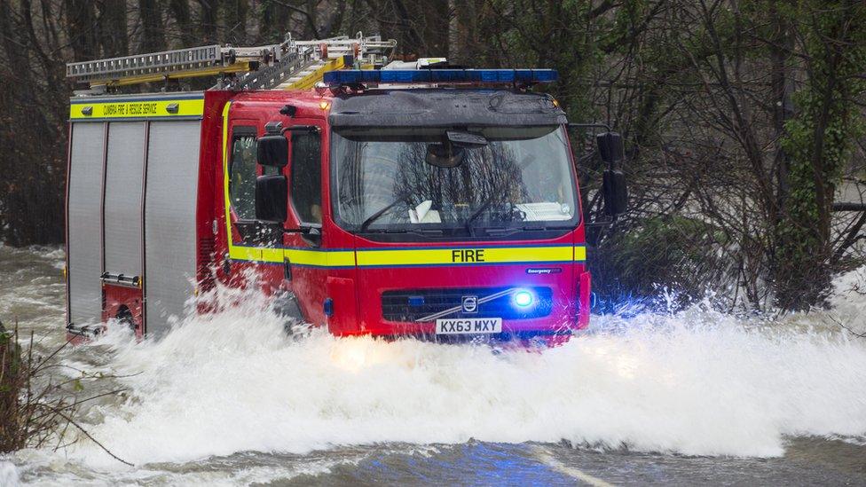 Cumbria fire engine