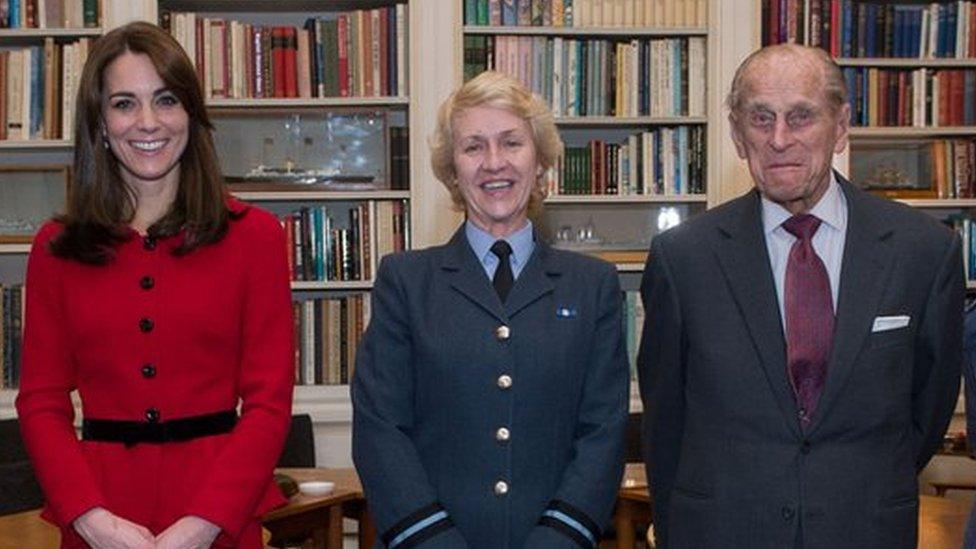 Duchess of Cambridge, Duke of Edinburgh and air cadets