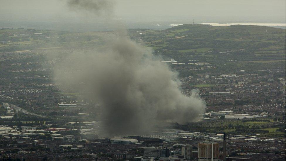 West Belfast Waste Plant Fire could Burn For 24 Hours BBC News west-belfast-waste-plant-fire-could-burn-for-24-hours-bbc-news