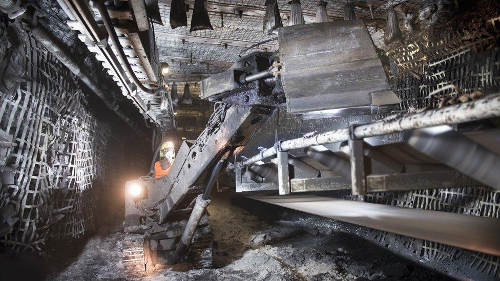 Equipment used to maintain the roadways at Kellingley