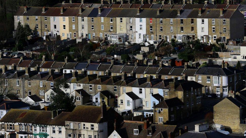 Rows of houses