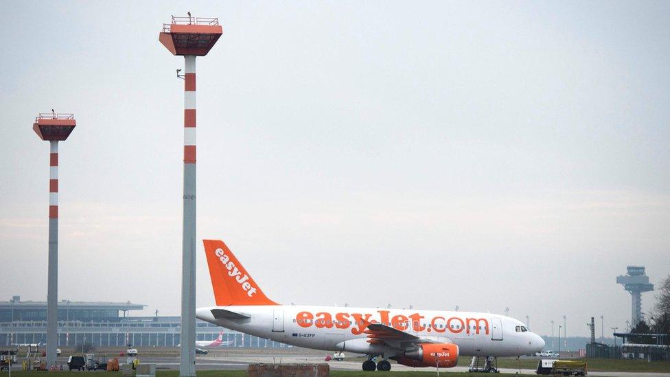 Easyjet plane in Berlin