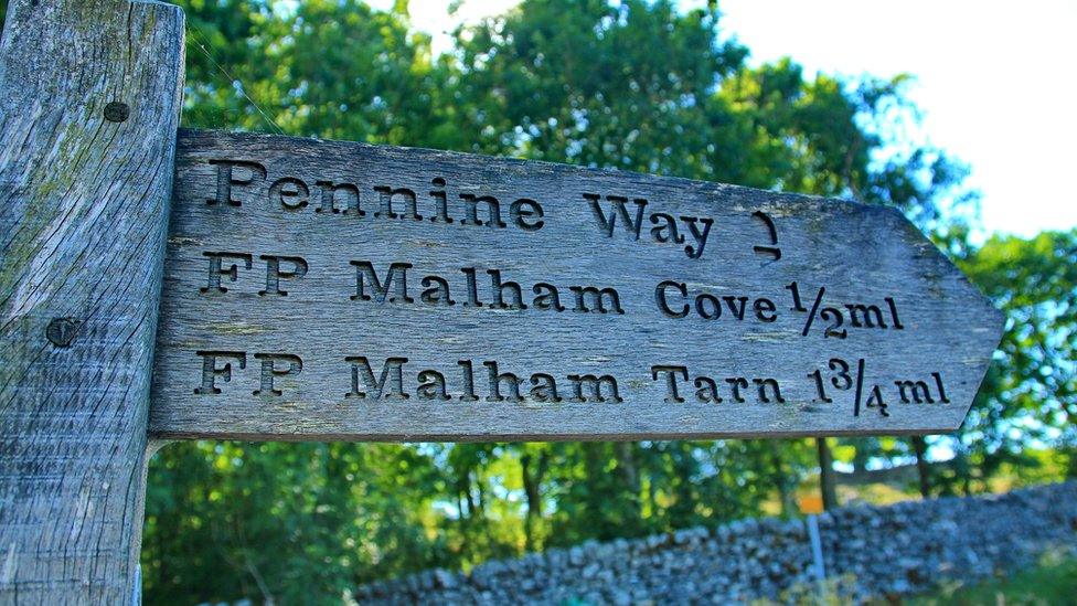 Sign at Malham