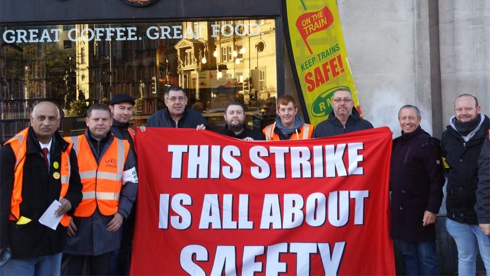 picket line in Leeds