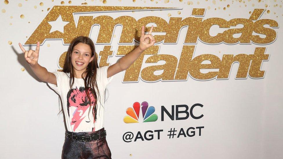 Courtney Hadwin attends 'America's Got Talent' Season 13 Finale Live Show Red Carpet at the Dolby Theatre on September 19, 2018 in Hollywood,