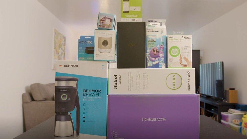 Pile of smart home gadgets