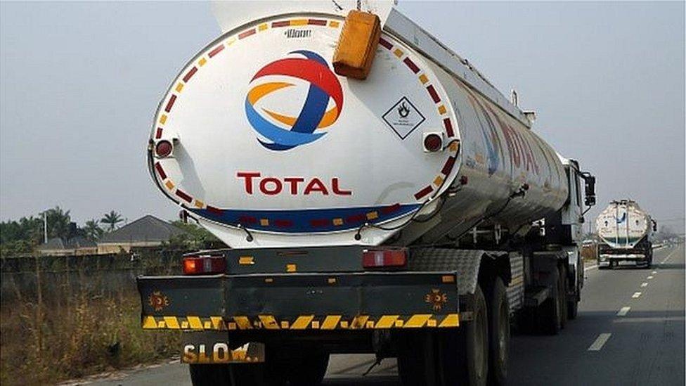 Total Oil truck