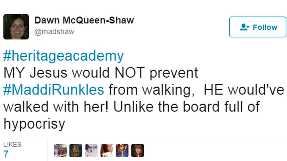 screengrab of madshaw's tweet