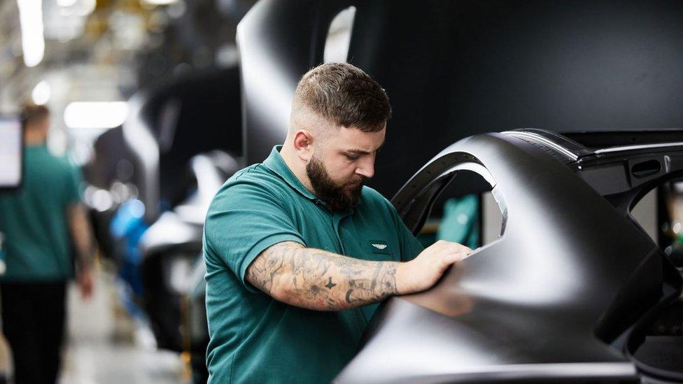 Worker at Aston Martin