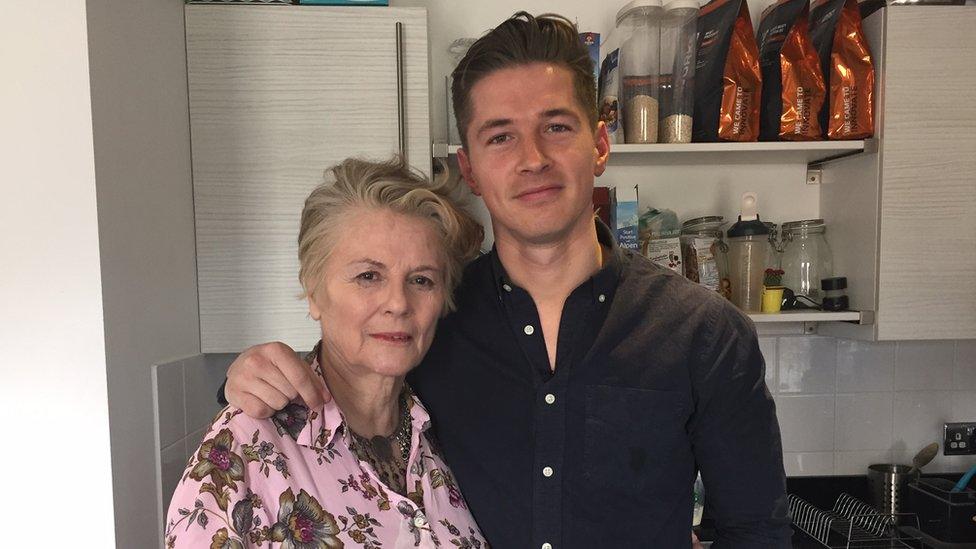 James and his mother