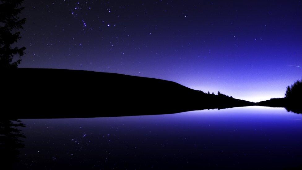 Pontsticill reservoir looking South towards Merthyr Tydfil, captured by Nigel Moss.