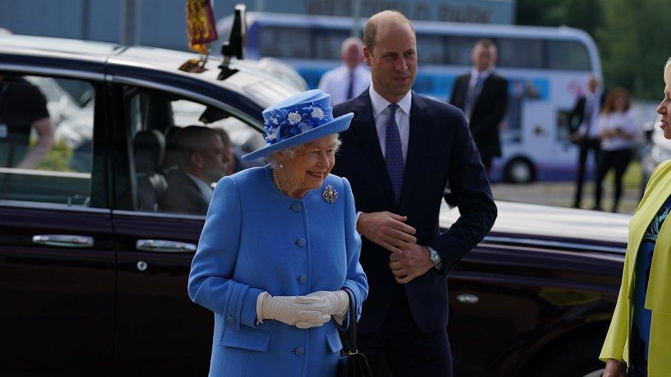 The Queen and Prince William