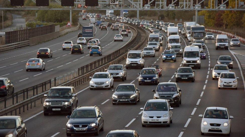 Traffic on a motorway