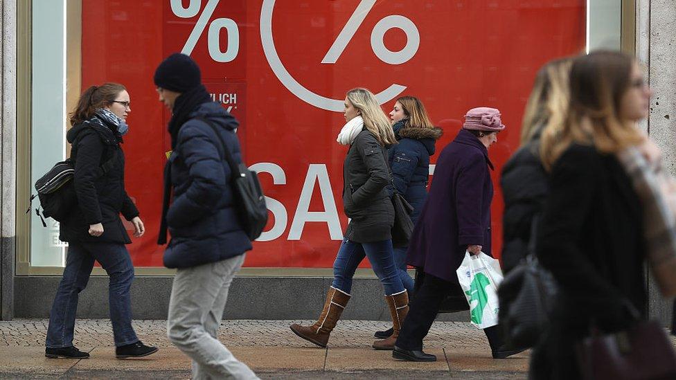 Shoppers in Berlin