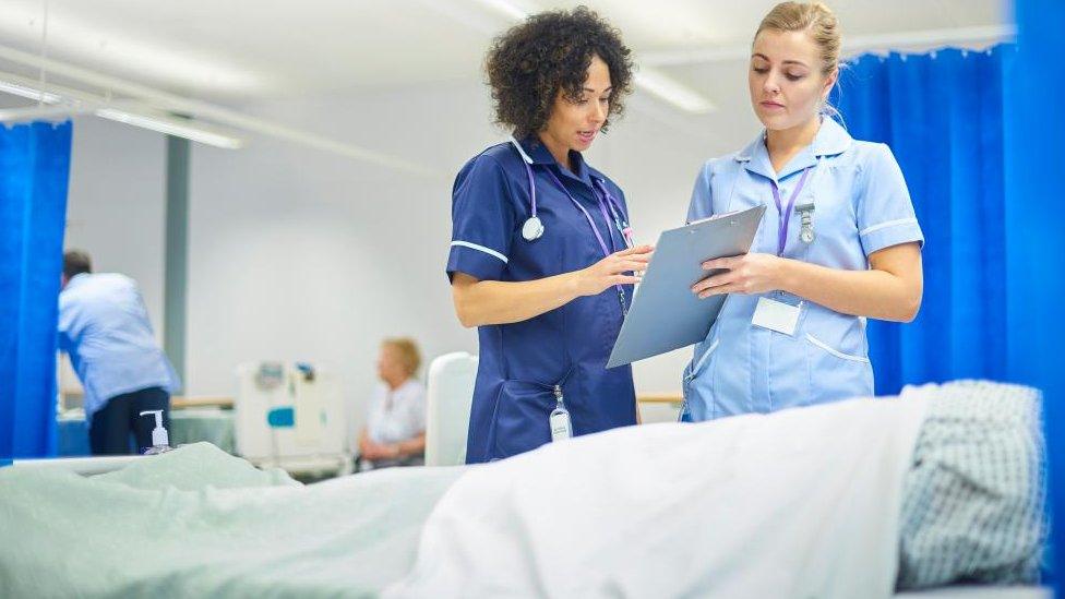 Nurses in hospital ward (file image)