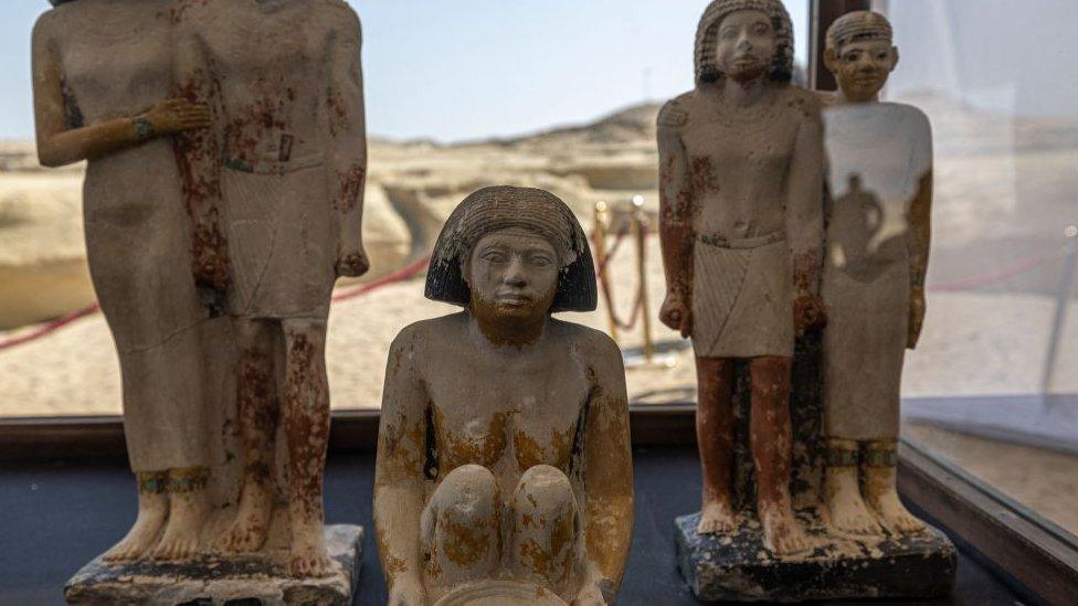 Egyptian statues