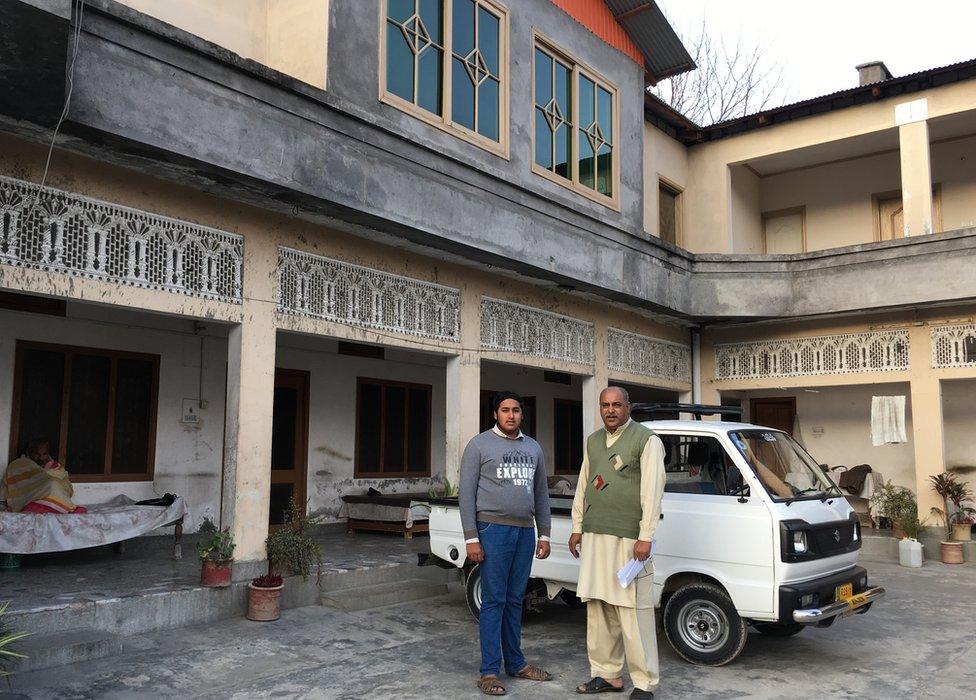 Zahid Shaikh in his house