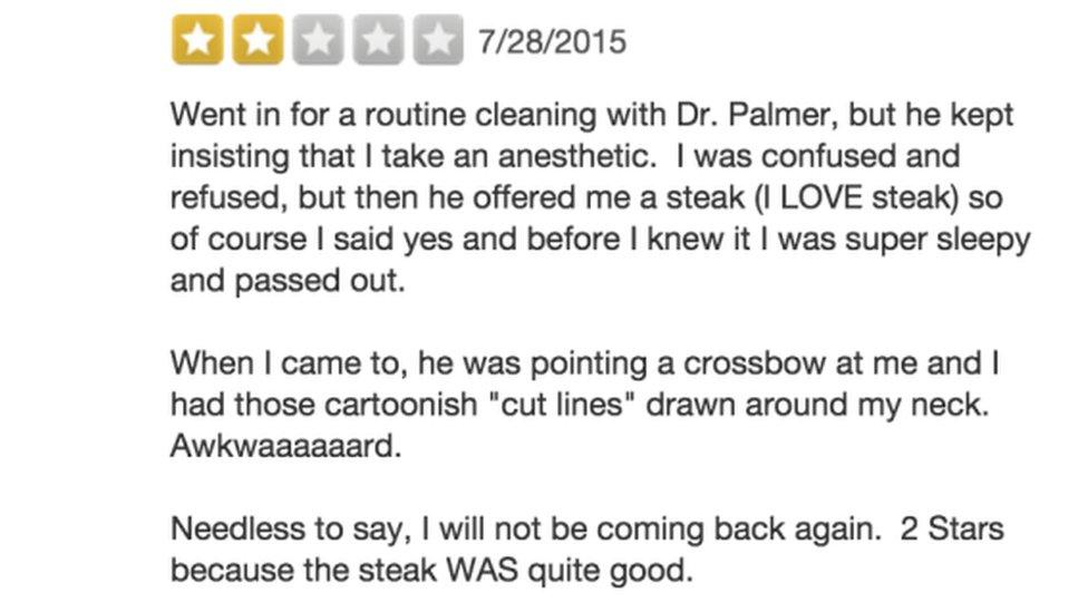 Yelp review