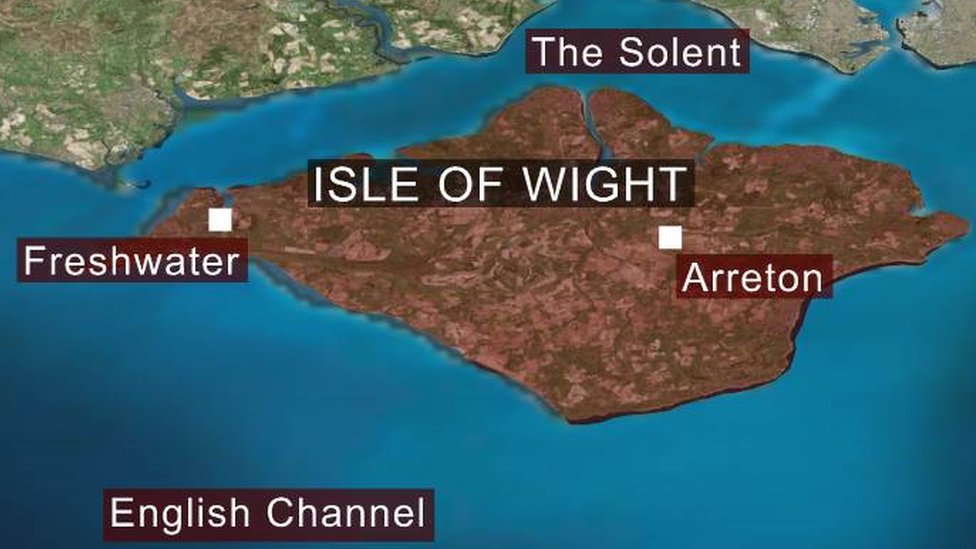 Isle of Wight map