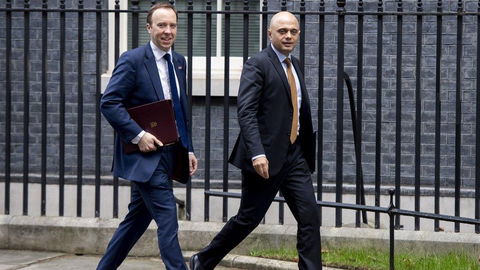 Sajid Javid and Matt Hancock