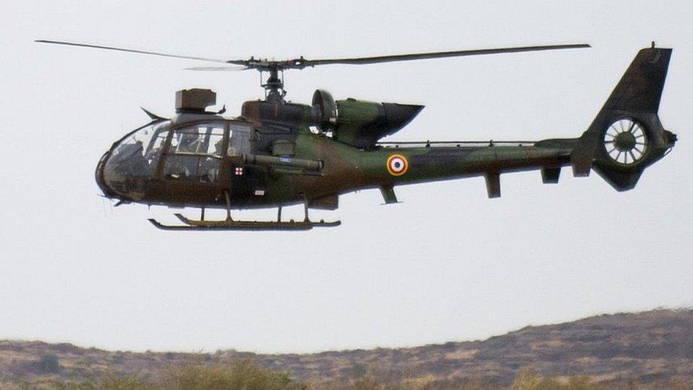 French army Gazelle helicopter in Mali, 2013 pic