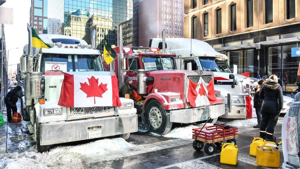 Trucker convoy