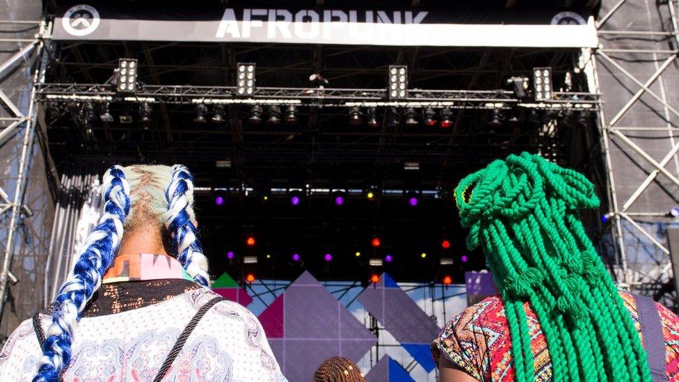 Creative exploration of black hairstyles at AfroPunk Johannesburg