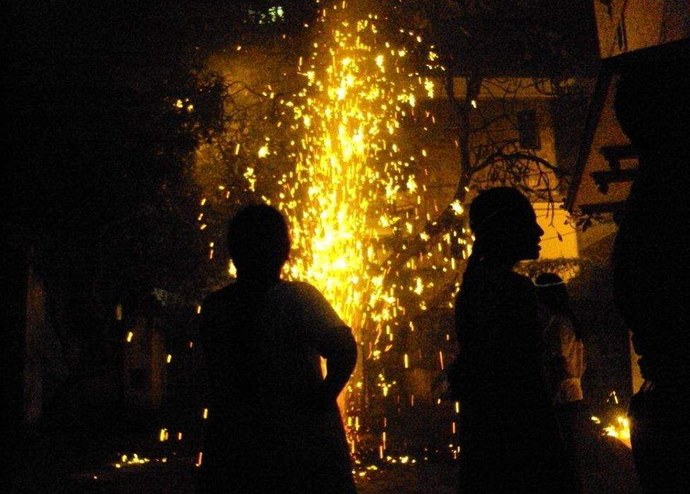 Diwali fireworks