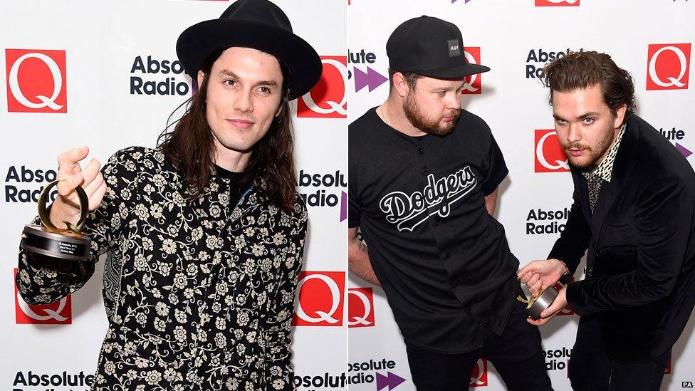 James Bay (left) and Royal Blood