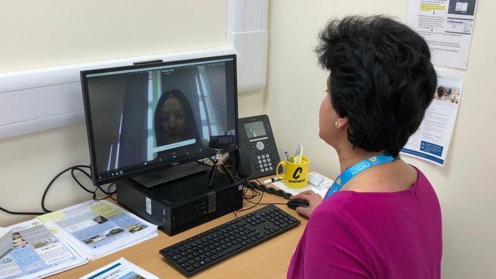 GP demonstrating video link