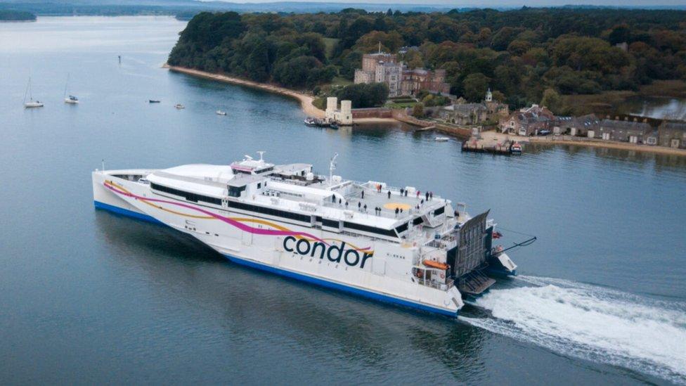 A condor ferries ship