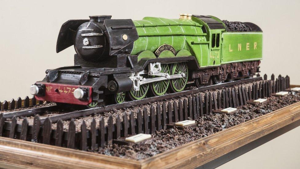 The Flying Scotsman in chocolate