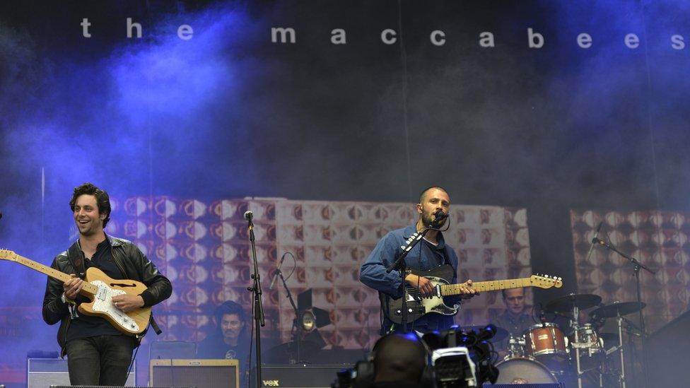 Jamie T and Orlando Weeks from The Maccabees